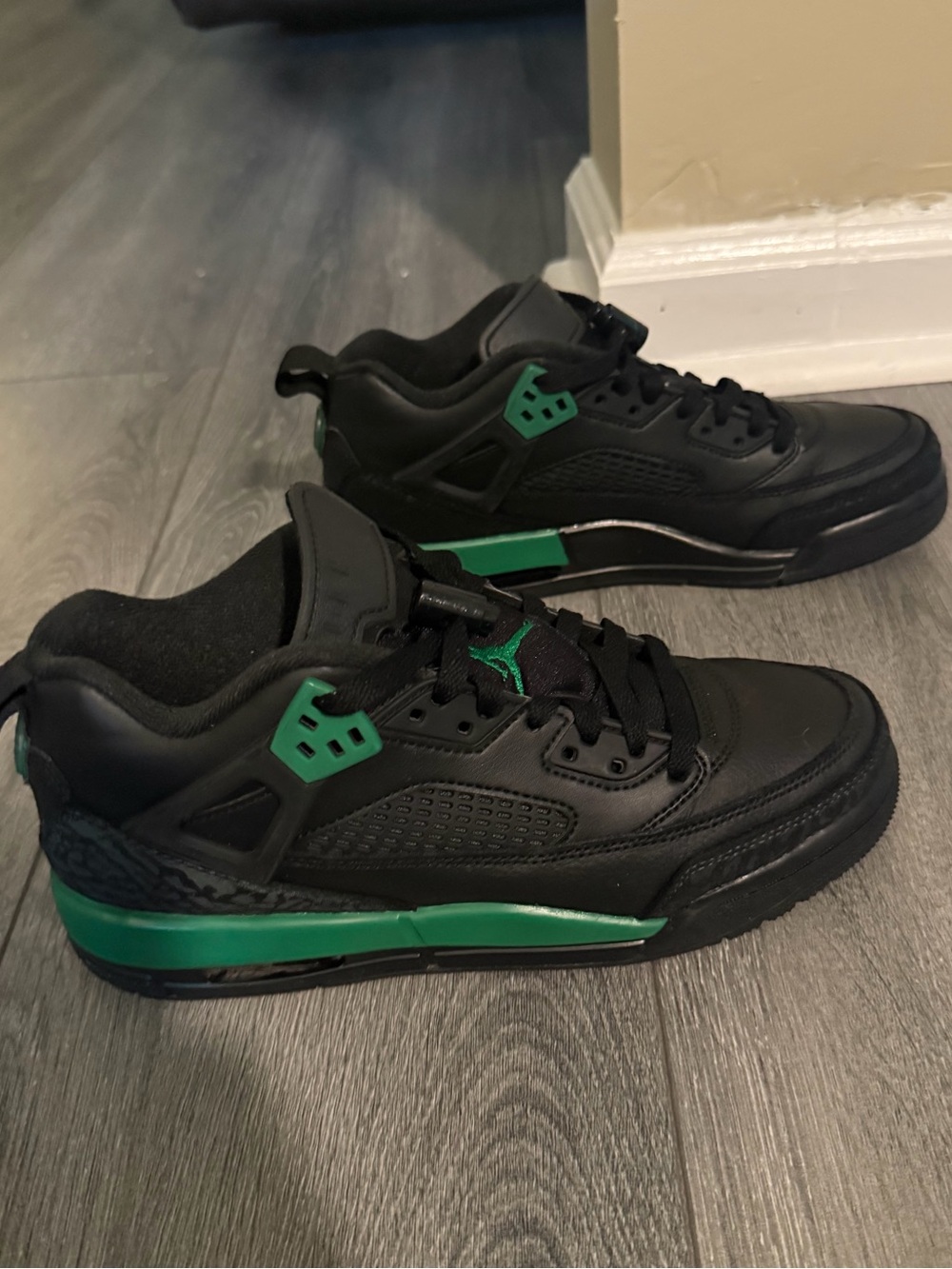 Nike Air Jordan Spizike Low Black Green GS Youth Size 6Y Authentic